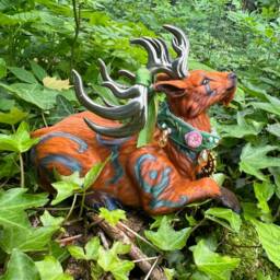 Forest Sun Guardian Druid Stag 3D Printed Figure 16cm - thumbnail 2