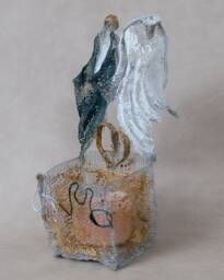 Personalized Wedding Candle Holder Gift Ooak
