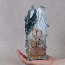 Personalized Wedding Candle Holder Gift Ooak - thumbnail 4