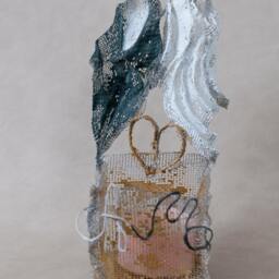 Personalized Wedding Candle Holder Gift Ooak - thumbnail 2