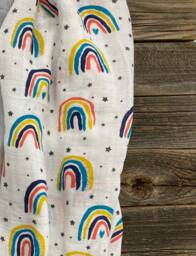 Rainbow Swaddle Blanket, Baby, 47 X Girl Swaddle, Boy Gender Neutral Baby Shower Gift