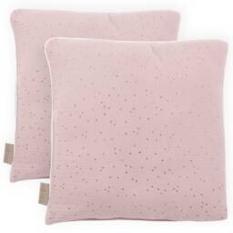 Kraftkids Muslin Pillowcase With Gold Dots On Pink - thumbnail 2