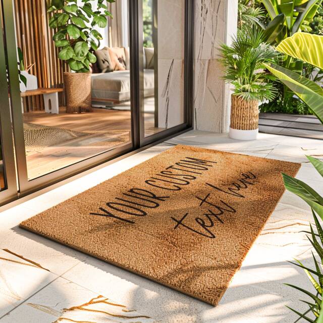 Business Doormat - Custom Door Mat Logo Sign Welcome Personalized Company Text Here - image 1