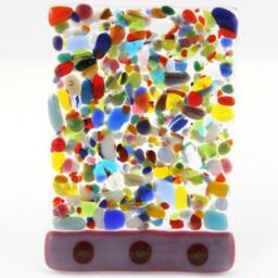 Dance Of Colors Fused Glass Night Light - thumbnail 3