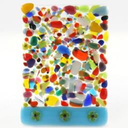 Dance Of Colors Fused Glass Night Light - thumbnail 2
