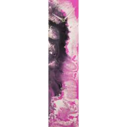 Modern Clock For Wall Pink Desk Or Table With Lighting, Unique Glass Art Abstract Home Decor Kitchen Bedroom - thumbnail 3