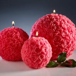 Carved Candles - Red Christmas Unusual Gifts Wedding - thumbnail 2
