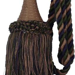 Decorative Drapery Curtain Tassel Tieback - Conso 11808 N11 Tobacco Brown Purple Sold By The Piece - thumbnail 2