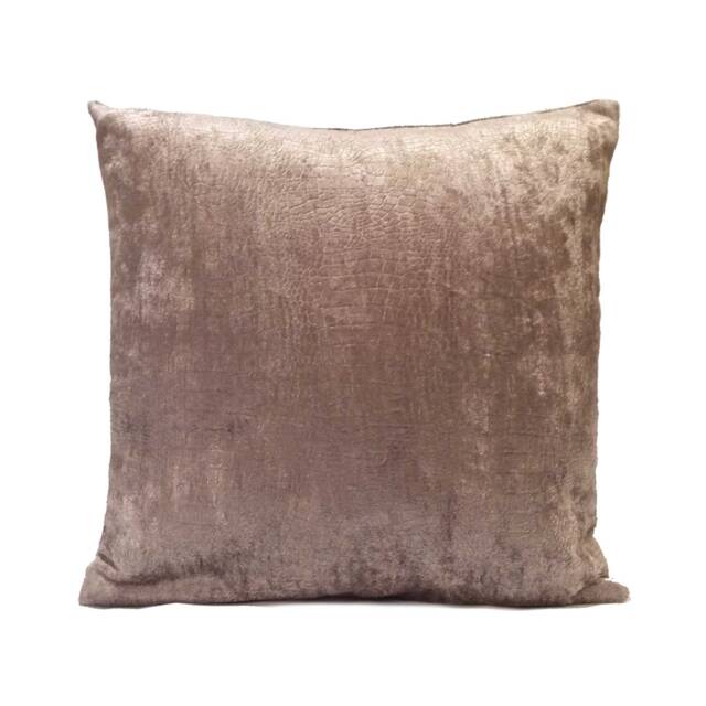 Light Smokey Tan Pillow, Throw Pillow Cover, Decorative Cushion Pillowcase, Accent Animal Print, Velvet - image 1