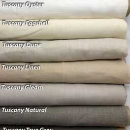 Custom Linen Roman Shade With Greek Key Trim - Cordless Blind - thumbnail 3