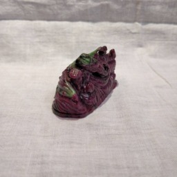 Ruby Ganesha, 490 Caret Zoisite Gemstone Ganesha, Hindu God Lord Figurine, Ganesh Idol, Spiritual Figurines - thumbnail 3