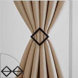 Set Of 2 Curtain Tie Backs, Holdbacks, Wall Mount Tieback, Drapery Holdback, Pull Back, Holder
