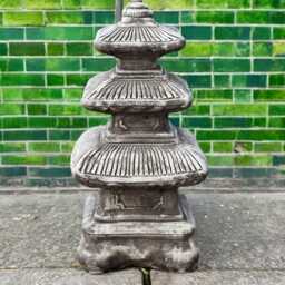 Large Concrete Pagoda Statue Stone Asian Temple Sculpture Outdoor Zen Garden Decor Cement Oriental Ornament Tranquil Landscape Figurine - thumbnail 3