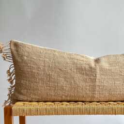 Brown Dot Block Print Mudcloth Hmong Pillow Case - thumbnail 2