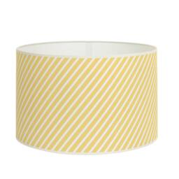 Yellow Striped Lampshade, Diagonal Lines Contemporary Lighting, Minimalist Style Available in Lampshade & Pendant - thumbnail 1