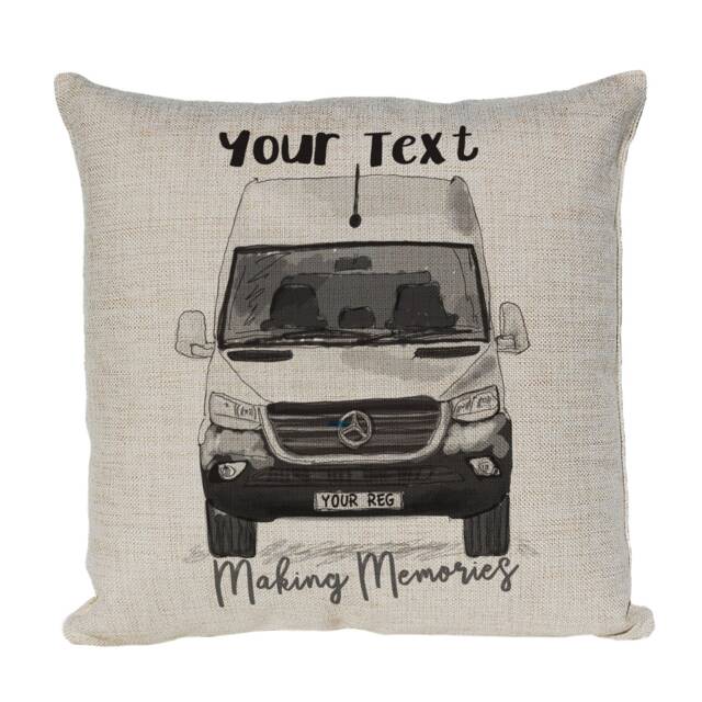 Personalised Camper Van Cushion Cover, Choice Of Colours By Inspired Creative Design - image 1