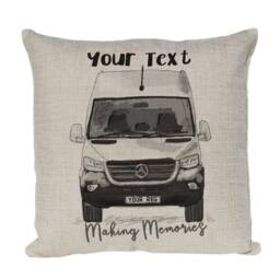 Personalised Camper Van Cushion Cover, Choice Of Colours By Inspired Creative Design