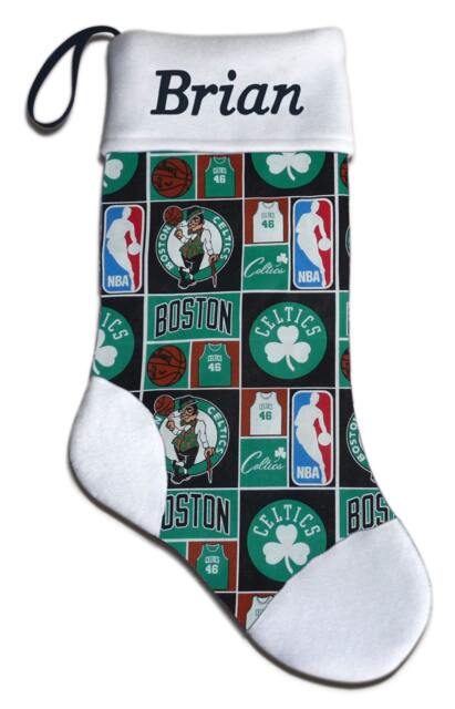 New Personalized Nba Boston Celtics Massachusetts Basketball Christmas Stocking