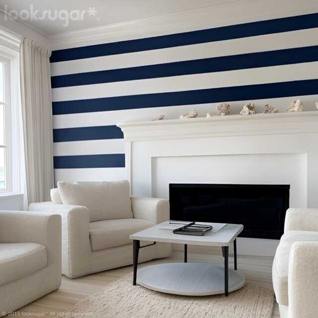 Office & Restaurant Wall D??cor, Stripe Stickers, Versatile Retail Decoration - Baby Nursery Decals Wallpaper Alternative - image 1