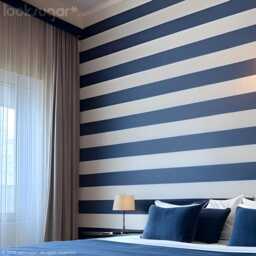 Office & Restaurant Wall D??cor, Stripe Stickers, Versatile Retail Decoration - Baby Nursery Decals Wallpaper Alternative - thumbnail 2