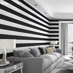 Office & Restaurant Wall D??cor, Stripe Stickers, Versatile Retail Decoration - Baby Nursery Decals Wallpaper Alternative - thumbnail 3