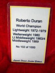 Roberto Duran Sculpture - Limited Edition Boxing Legend Figurine - thumbnail 4