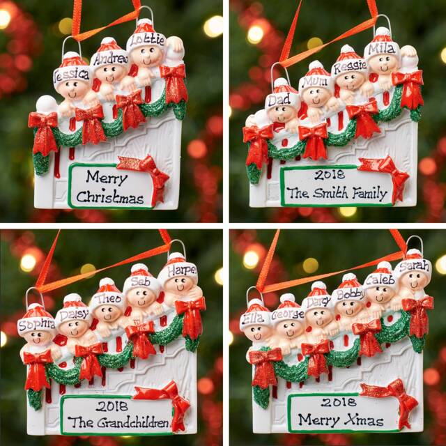 Personalised Christmas Tree Decoration Ornament - Staircase Family - image 1