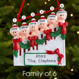 Personalised Christmas Tree Decoration Ornament - Staircase Family - thumbnail 4