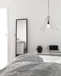 Modern Metal Geometric Retro Chandelier Home Decor Minimalist Mid Century Abstract Hanging Light Fixture Made By Geometrix - thumbnail 1