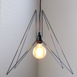 Modern Metal Geometric Retro Chandelier Home Decor Minimalist Mid Century Abstract Hanging Light Fixture Made By Geometrix - thumbnail 2