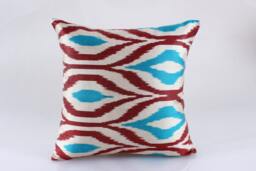 Ikat Pillow, Hand Woven Pillow Cover, Throw Pillows, Designer Decorative Accent Pillows