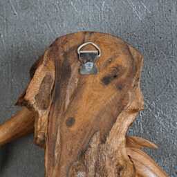 Hand Carved Wooden Dolphin Wall Art 12 - thumbnail 4