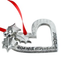 3rd Anniversary Christmas Tree Ornament - Reads Our Together - thumbnail 2