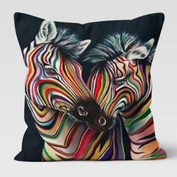 Zebra Cushion Cover/Black&white Print Case/Animal Home Decor/Zebra Decorative Pillow Case/Farmhouse Decor - thumbnail 3