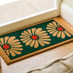 Floral Print Doormat, Door Mat, Outdoor Entryway Decor, New Apartment, Closing Gift, Design Entrance Welcome Mat - thumbnail 2