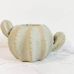 Concrete Cactus Planter - Plant Pot Indoor Succulent Small Decor Black Friday - thumbnail 2