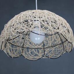 Flower Shape Rattan Pendant Lighs - Lighting Fixtures-Room Lightings-Coffee House Lighting-Decorative Lighting-Bar & Rrestaurant Lightings - thumbnail 2
