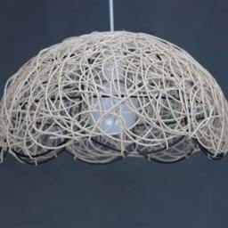 Flower Shape Rattan Pendant Lighs - Lighting Fixtures-Room Lightings-Coffee House Lighting-Decorative Lighting-Bar & Rrestaurant Lightings - thumbnail 3