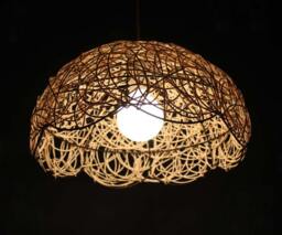 Flower Shape Rattan Pendant Lighs - Lighting Fixtures-Room Lightings-Coffee House Lighting-Decorative Lighting-Bar & Rrestaurant Lightings