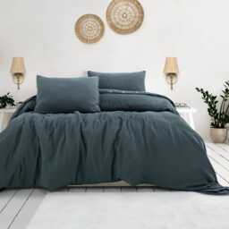 Luxury Muslin Duvet Cover 100% Cotton Gauze Bed Linen - thumbnail 1