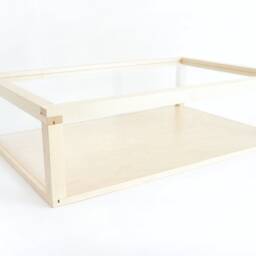 Wood Display Case Glass Or Acrylic Jewelry + Collectibles - thumbnail 3