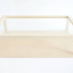 Wood Display Case Glass Or Acrylic Jewelry + Collectibles - thumbnail 2