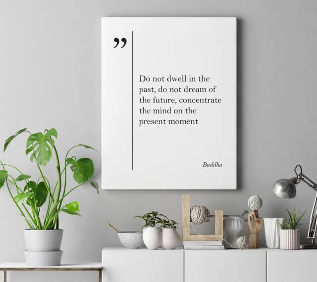 Buddha Quote Canvas Print Unique Gift Buddhism Motivational Art Wall Poster Inspirational - image 1