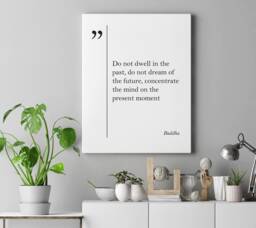 Buddha Quote Canvas Print Unique Gift Buddhism Motivational Art Wall Poster Inspirational - thumbnail 1