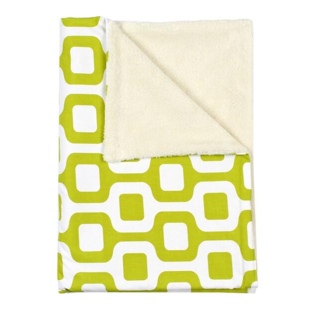"Contemporary Lime Green Baby Stroller Blanket - 30""x40" - image 1