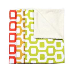 "Contemporary Lime Green Baby Stroller Blanket - 30""x40" - thumbnail 2