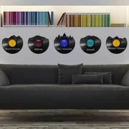 The 7 Summits - Laser Cut Carved Vinyl Record Art Music Gift For Occasions Like Birthday, Christmas, Weeding Cutout Wall - thumbnail 3