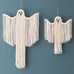 Halloween White Ghost, Ghost Decorations, Hanging Decor, Wall V20 - thumbnail 1