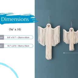 Halloween White Ghost, Ghost Decorations, Hanging Decor, Wall V20 - thumbnail 2