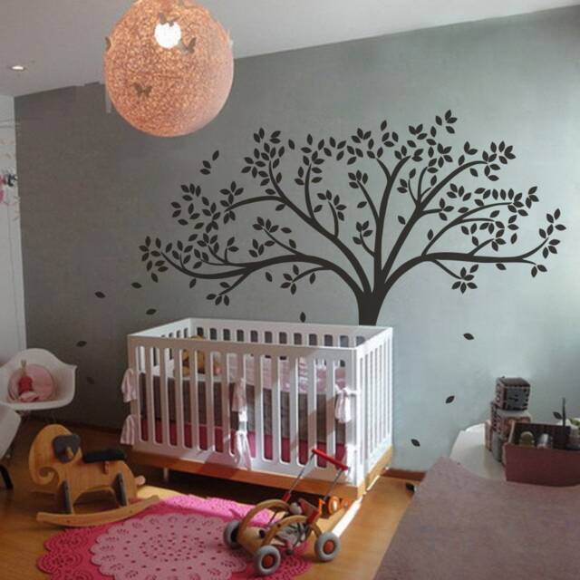 Tree Wall Decal Huge Wall Decal Mural Stickers Nursery Art Tattoo Nature Decals Decor - 191 - image 1